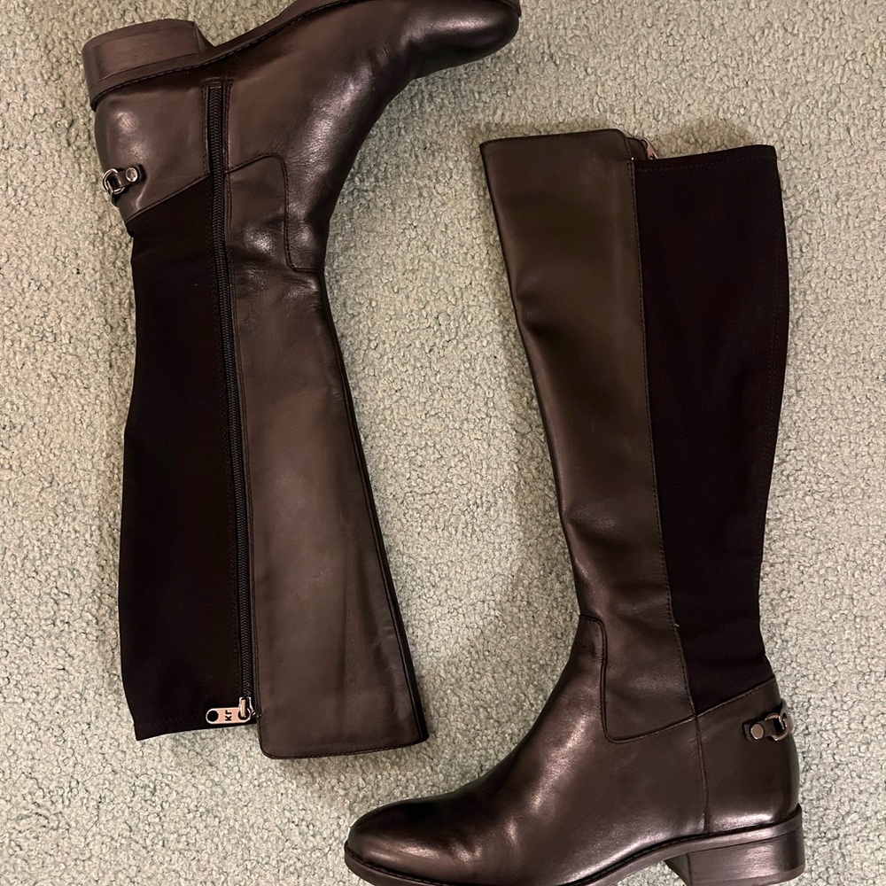 Karl Lagerfeld Black Soft Calf Boots